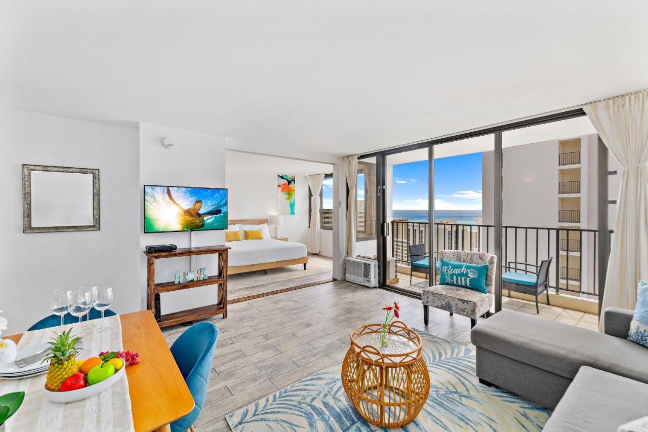 1Br With Great Ocean Views, 1 Block To Waikiki Beach Honolulu Exterior foto